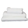 Sud Etoff Serviette Grand Hotel surpiqure noire (30x50 cm - Blanc)* Serviette De Bain
