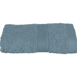 Atmosphera Créateur D'Intérieur Serviette invité Essentiel - coton 450 gr/m² - bleu orage 30x50 cm - Atmosphera