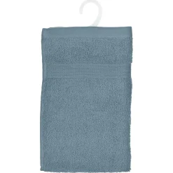 Atmosphera Créateur D'Intérieur Serviette invité Essentiel - coton 450 gr/m² - bleu orage 30x50 cm - Atmosphera