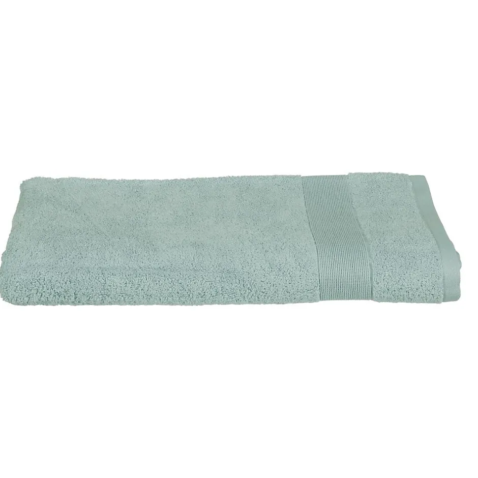 Atmosphera Créateur D'Intérieur Serviette invité Essentiel - coton 450 gr/m² - bleu givre 30x50 cm - Atmosphera* Serviette De Toilette
