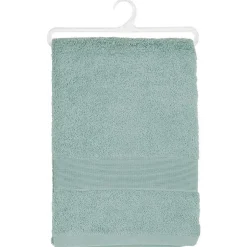 Atmosphera Créateur D'Intérieur Serviette invité Essentiel - coton 450 gr/m² - bleu givre 30x50 cm - Atmosphera* Serviette De Toilette