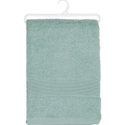 Atmosphera Créateur D'Intérieur Serviette invité Essentiel - coton 450 gr/m² - bleu givre 30x50 cm - Atmosphera* Serviette De Toilette
