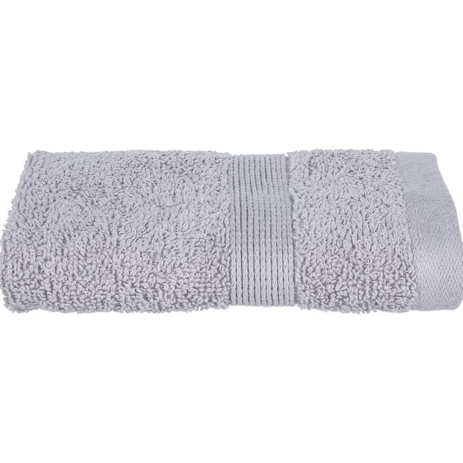 Atmosphera Créateur D'Intérieur Serviette invité Essentiel - coton 450 gr/m² - gris taupe 30x50 cm - Atmosphera
