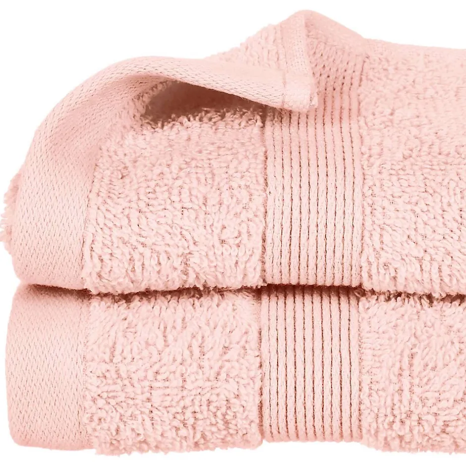 Atmosphera Créateur D'Intérieur Serviette invité Essentiel - coton 450 gr/m² - rose 30x50 cm - Atmosphera