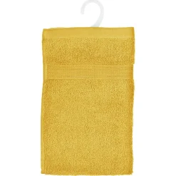 Atmosphera Créateur D'Intérieur Serviette invité Essentiel - coton 450 gr/m² - jaune moutarde 30x50 cm - Atmosphera* Serviette De Toilette