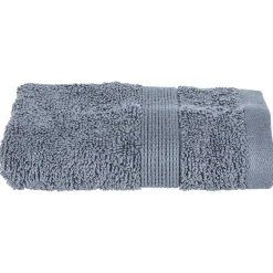 Atmosphera Créateur D'Intérieur Serviette invité Essentiel - coton 450 gr/m² - gris anthracite 30x50 cm - Atmosphera