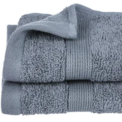 Atmosphera Créateur D'Intérieur Serviette invité Essentiel - coton 450 gr/m² - gris anthracite 30x50 cm - Atmosphera