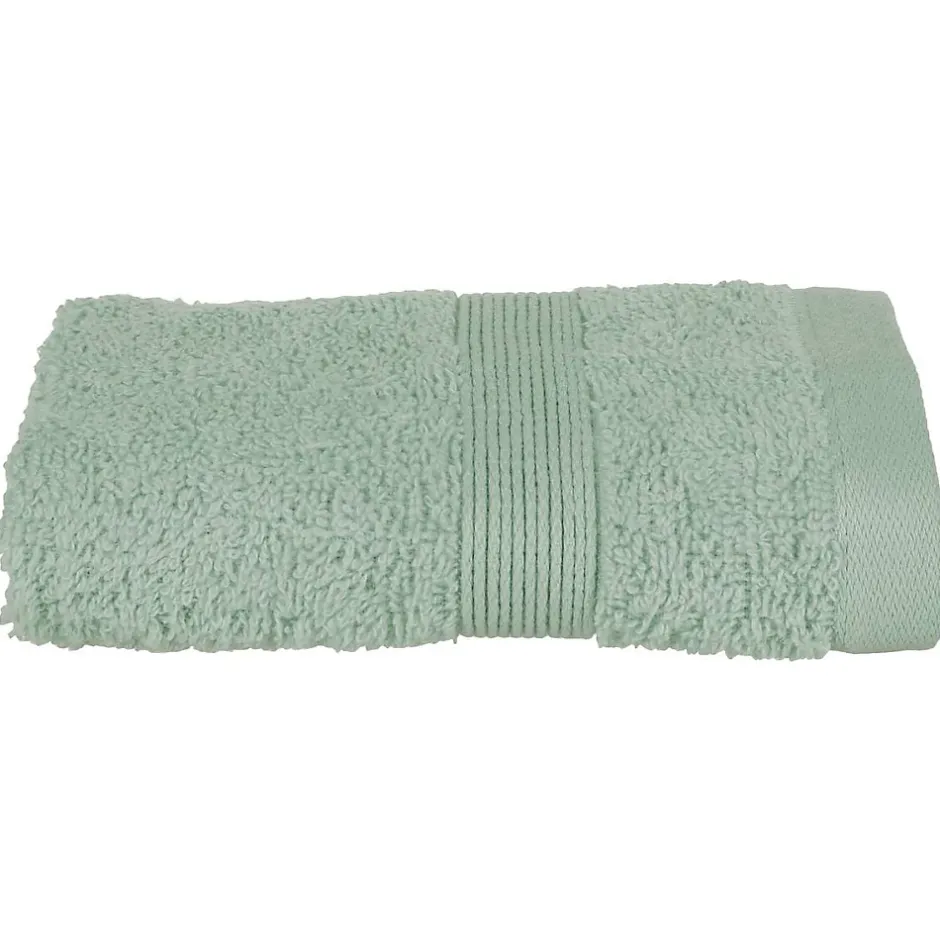 Atmosphera Créateur D'Intérieur Serviette invité Essentiel - coton 450 gr/m² - vert céladon 30x50 cm - Atmosphera