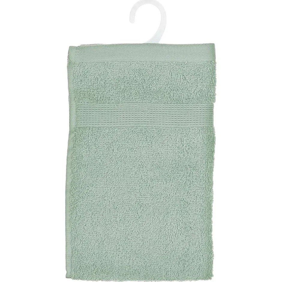 Atmosphera Créateur D'Intérieur Serviette invité Essentiel - coton 450 gr/m² - vert céladon 30x50 cm - Atmosphera