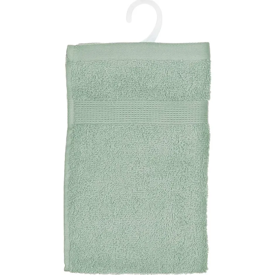 Atmosphera Créateur D'Intérieur Serviette invité Essentiel - coton 450 gr/m² - vert céladon 30x50 cm - Atmosphera