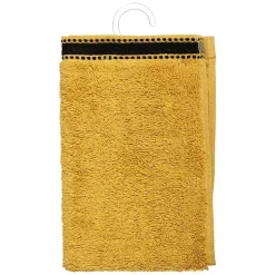 Atmosphera Créateur D'Intérieur Serviette invité Joia - coton 550 gr/m² - jaune moutarde 30x50 cm - Atmosphera* Serviette De Toilette