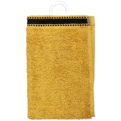 Atmosphera Créateur D'Intérieur Serviette invité Joia - coton 550 gr/m² - jaune moutarde 30x50 cm - Atmosphera* Serviette De Toilette