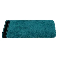 Atmosphera Créateur D'Intérieur Serviette invité Joia - coton 550 gr/m² - bleu canard 30x50 cm - Atmosphera* Serviette De Toilette