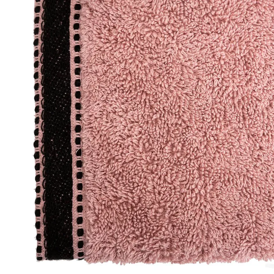 Atmosphera Créateur D'Intérieur Serviette invité Joia - coton 550 gr/m² - rose 30x50 cm - Atmosphera