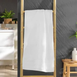 Eden Serviette ou drap de douche 70 x 130 cm Tendresse blanc* Serviette De Toilette
