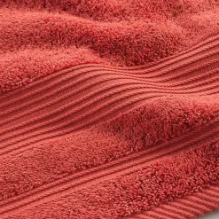 Eden Serviette ou drap de douche 70 x 130 cm Tendresse terracotta
