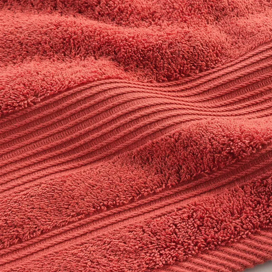 Eden Serviette ou drap de douche 70 x 130 cm Tendresse terracotta