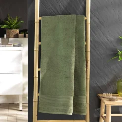 Eden Serviette ou drap de douche 70 x 130 cm Tendresse kaki