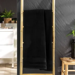 Eden Serviette ou drap de douche 70 x 130 cm Tendresse noir* Serviette De Toilette