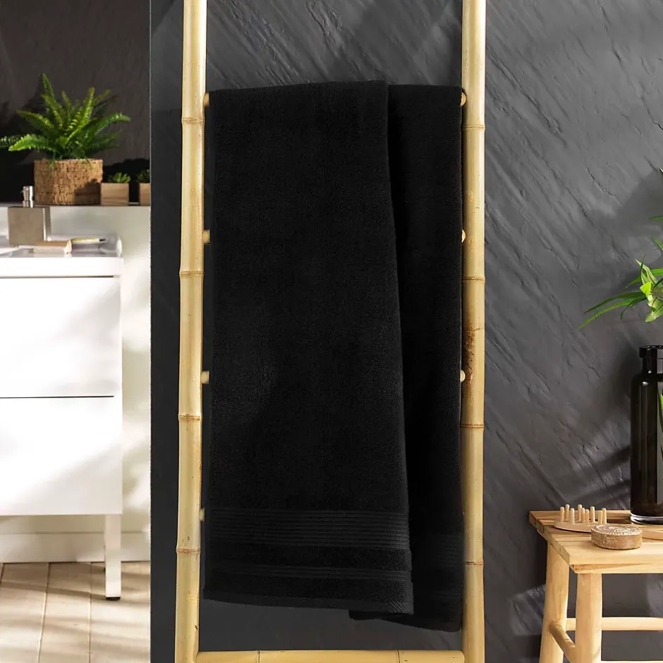 Eden Serviette ou drap de douche 70 x 130 cm Tendresse noir* Serviette De Toilette