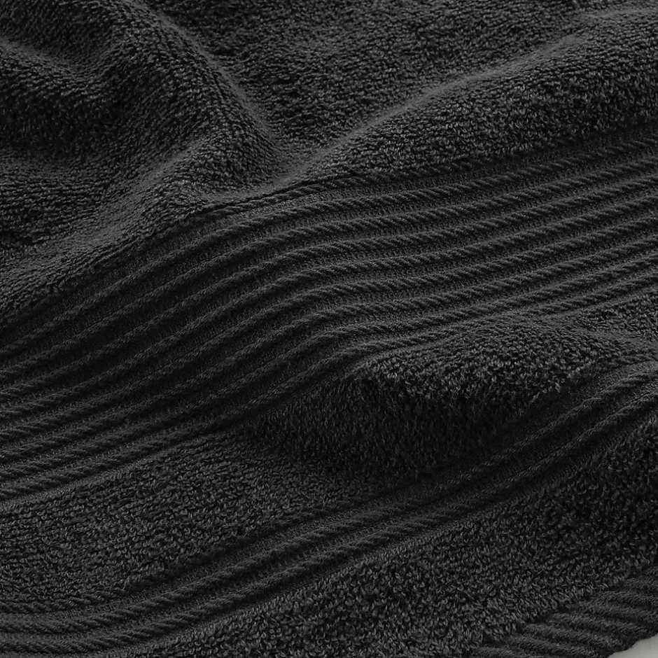 Eden Serviette ou drap de douche 70 x 130 cm Tendresse noir* Serviette De Toilette