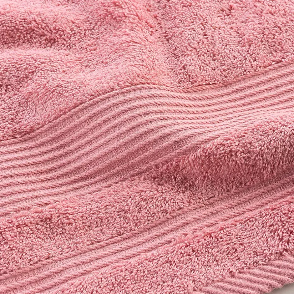 Eden Serviette ou drap de douche 70 x 130 cm Tendresse rose