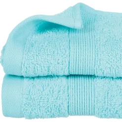 Eden Serviette ou drap de douche 70 x 130 cm Couleur moderne aqua