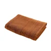 Eden Serviette ou drap de douche 70 x 130 cm Tendresse caramel