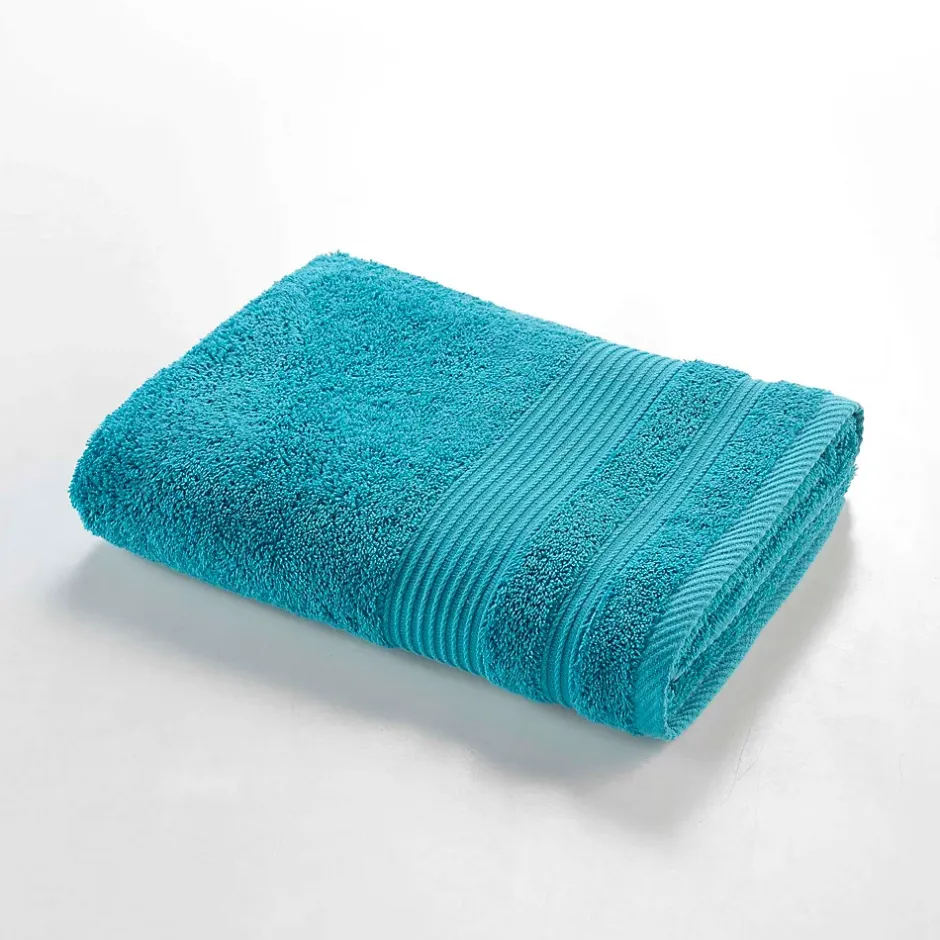 Eden Serviette ou drap de douche 70 x 130 cm Tendresse bleu paon* Serviette De Toilette