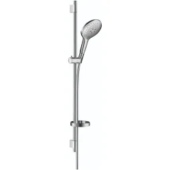 Hansgrohe Set de douche 150 3jet avec barre Unica'S puro 90 cm et porte-savon chromé Raindance Select S* Pommeau De Douche, Flexible Et Barre De Douche