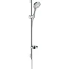 Hansgrohe Set de douche 120 3jet PowderRain avec barre Unica'S puro 90 cm et porte-savon chromé Raindance Select* Colonne De Douche Sans Robinetterie
