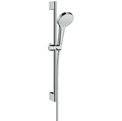 Hansgrohe Set de douche Croma Select S 110 1jet / Unica'Crometta 0,65m + Mitigeur thermostatique de Douche, Chrome (13211000-Crometta3)* Colonne De Douche Sans Robinetterie