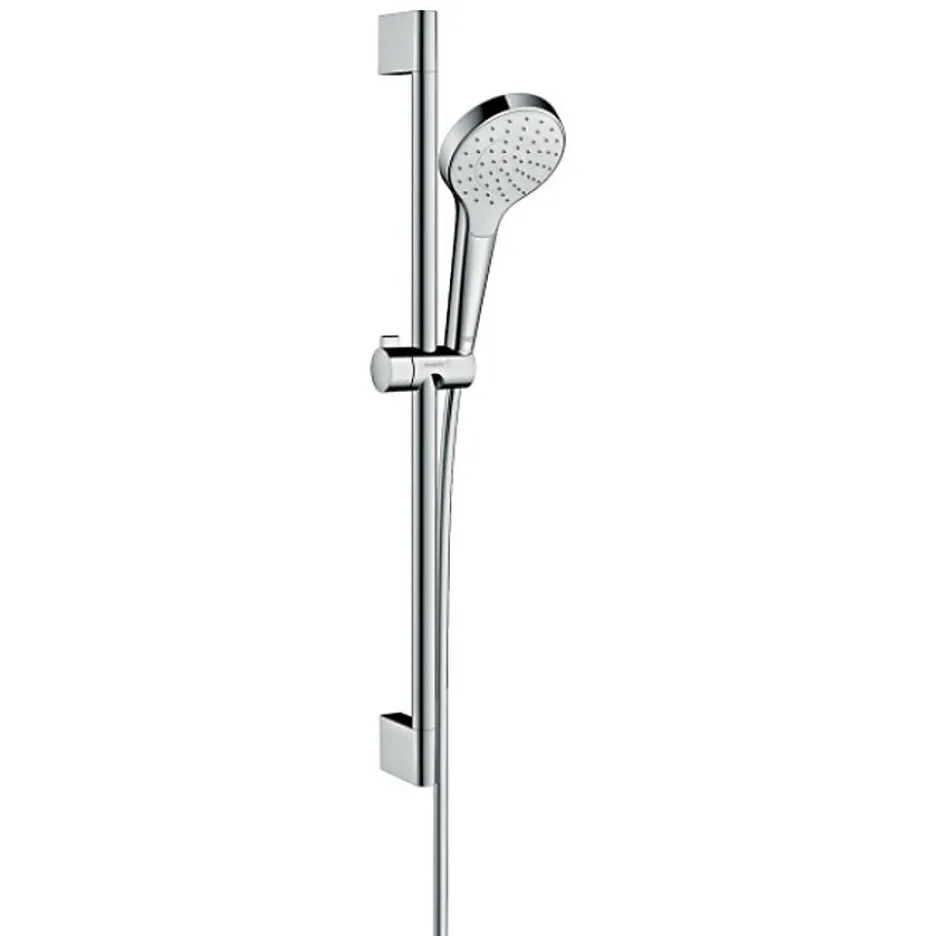 Hansgrohe Set de douche Croma Select S 110 1jet / Unica'Crometta 0,65m + Mitigeur thermostatique de Douche, Chrome (13211000-Crometta3)* Colonne De Douche Sans Robinetterie
