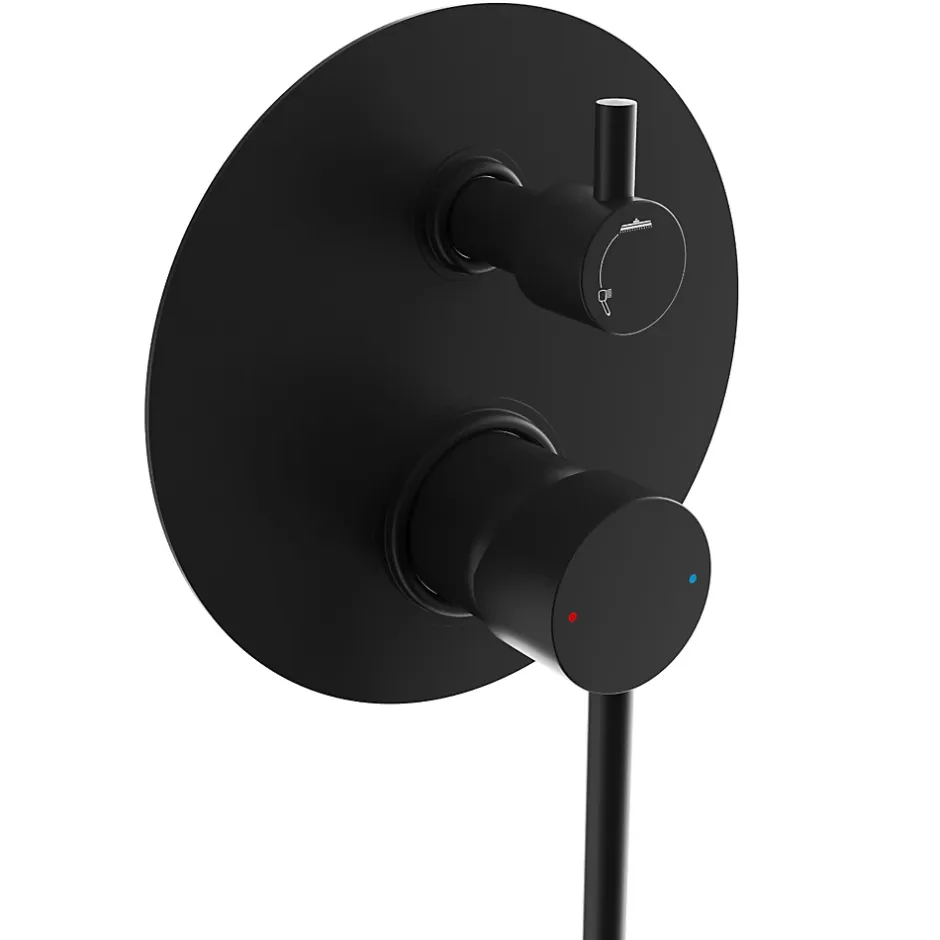Lomazoo Set de douche encastré Telesto noir
