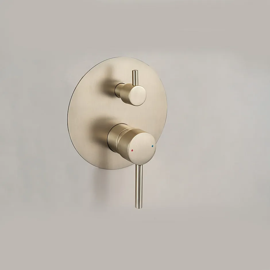 Lomazoo Set de douche encastré Solara doré* Colonne De Douche Encastrable