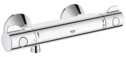Grohe Set de douche Mitigeur thermostatique Grohtherm 800 + Douchette stick 1 jet Euphoria Cosmopolitan, Chrome (34558000-Euphoria)