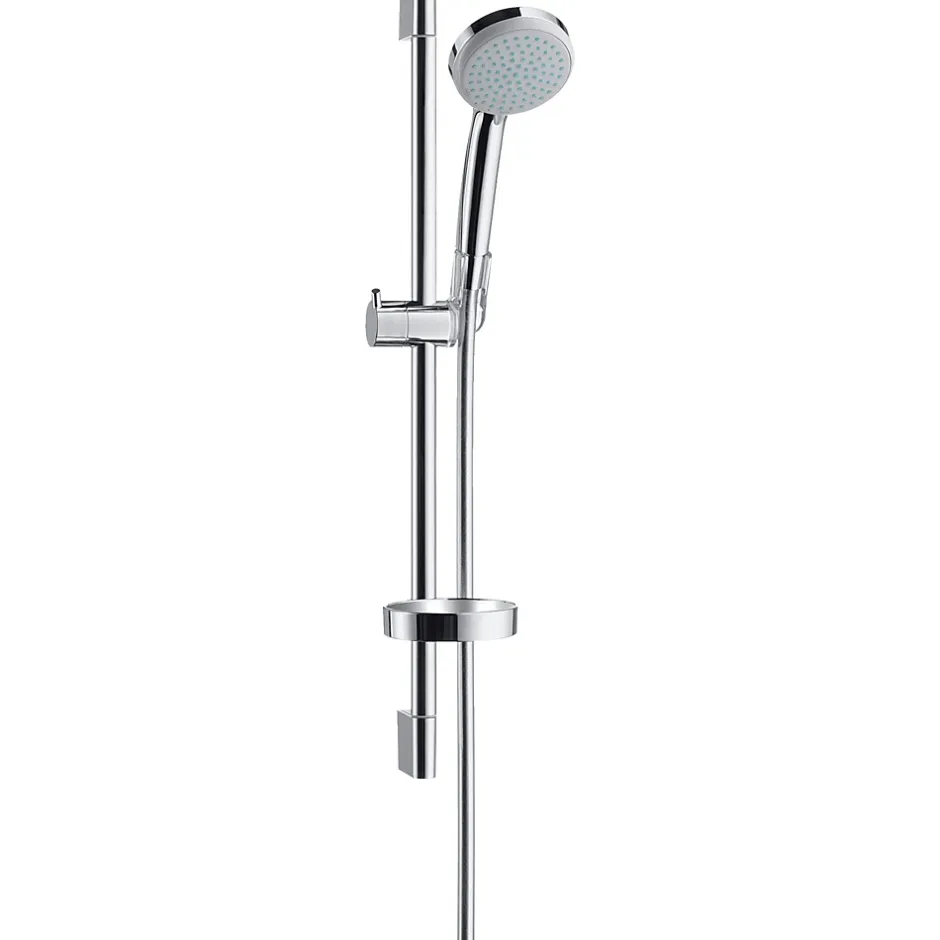 Hansgrohe Set de douche Vario EcoSmart avec barre Unica'C 65 cm et porte-savon chromé Croma 100