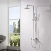 Imex Products Set douche monocommande chrome acier et laiton avec douchette extensible et anticalcaire