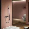 Imex Products Set douche monocommande noir mat en laiton et zamak avec flexible PVC 180 cm* Colonne De Douche Encastrable