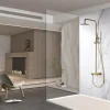 Imex Products Set douche monocommande or brosse corps laiton acier douchette extensible anticalcaire* Colonne De Douche Mécanique