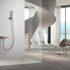 Imex Products Set douche monocommande or rose brosse en laiton tube PVC 180 cm ceramique 35 mm* Colonne De Douche Encastrable