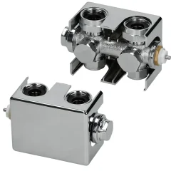Luxebath Set universel thermostat radiateur chauffage connexion moyenne 50 mm chrome* Sèche-Serviettes Mixte