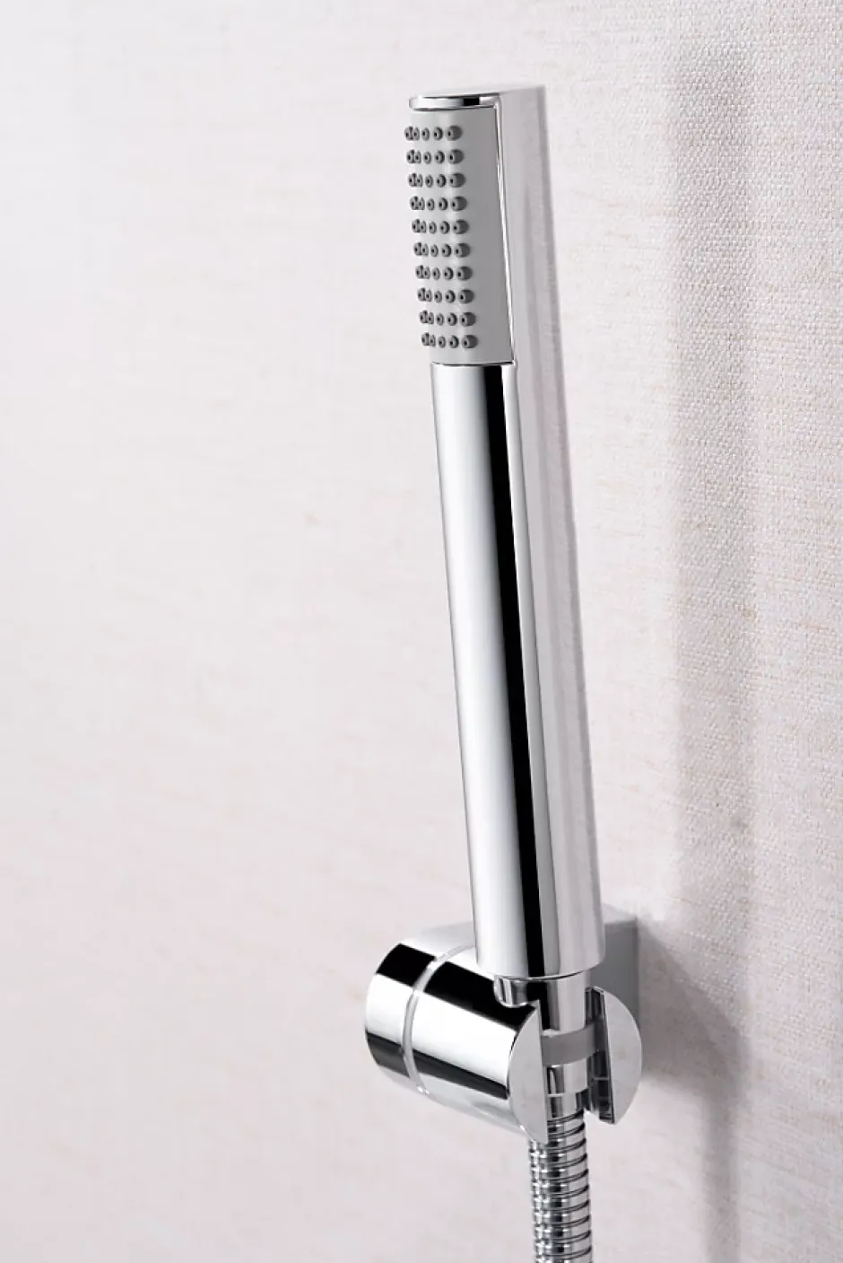 Imex Products Set vascadoccia cromo en laiton et zama avec douchette ronde et flexible PVC 180 cm
