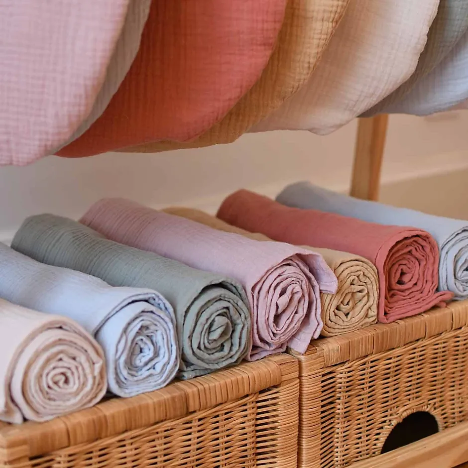 Sevira Kids Lange en gaze de coton Jeanne* Serviette De Toilette