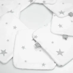 Sevira Kids Lingettes bébé lavables en 100% coton 8 pièces STELLA* Serviette De Toilette