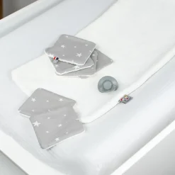 Sevira Kids Lingettes bébé lavables en 100% coton 8 pièces STELLA* Serviette De Toilette