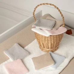 Sevira Kids Lingettes bébé lavables 8 pièces Nid d'abeille & bambou* Serviette De Toilette