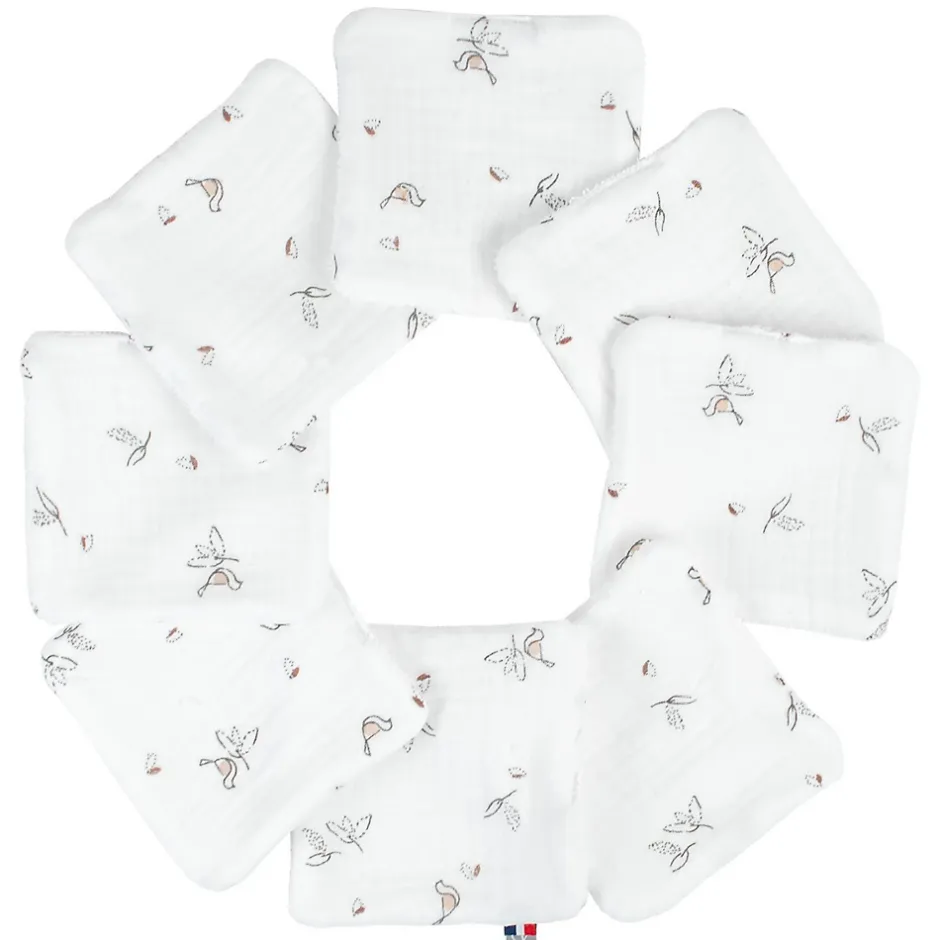 Sevira Kids Lingettes bébé lavables 8 pièces Melody