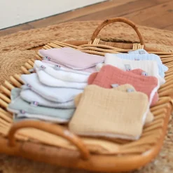 Sevira Kids Pochon distributeur et ses 8 lingettes lavables Jeanne* Serviette De Toilette