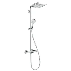 Hansgrohe Showerpipe Crometta E 240 Set de douche 1 jet, Chrome (HG-27271000)